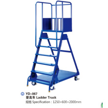 Heavy Duty Warehouse Steel Storage Ladder Truck Cart